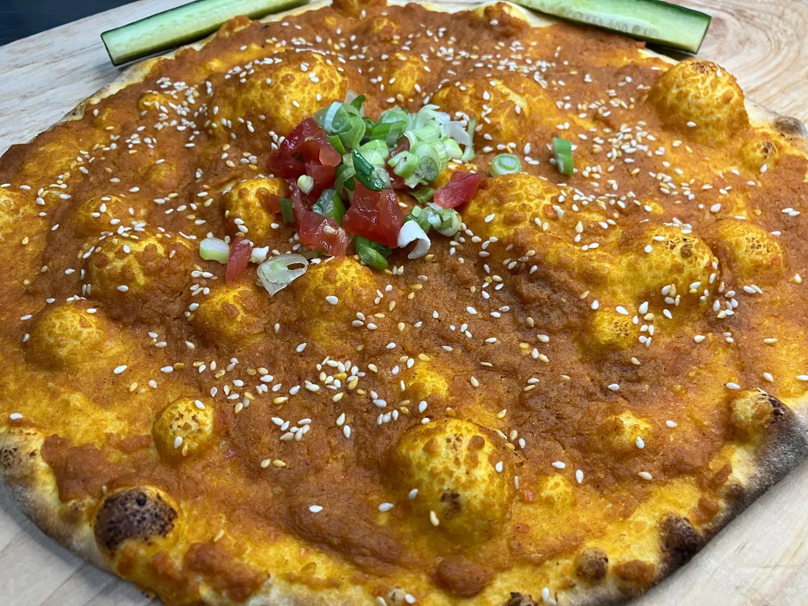 Kishek manoushe at Adonis Market