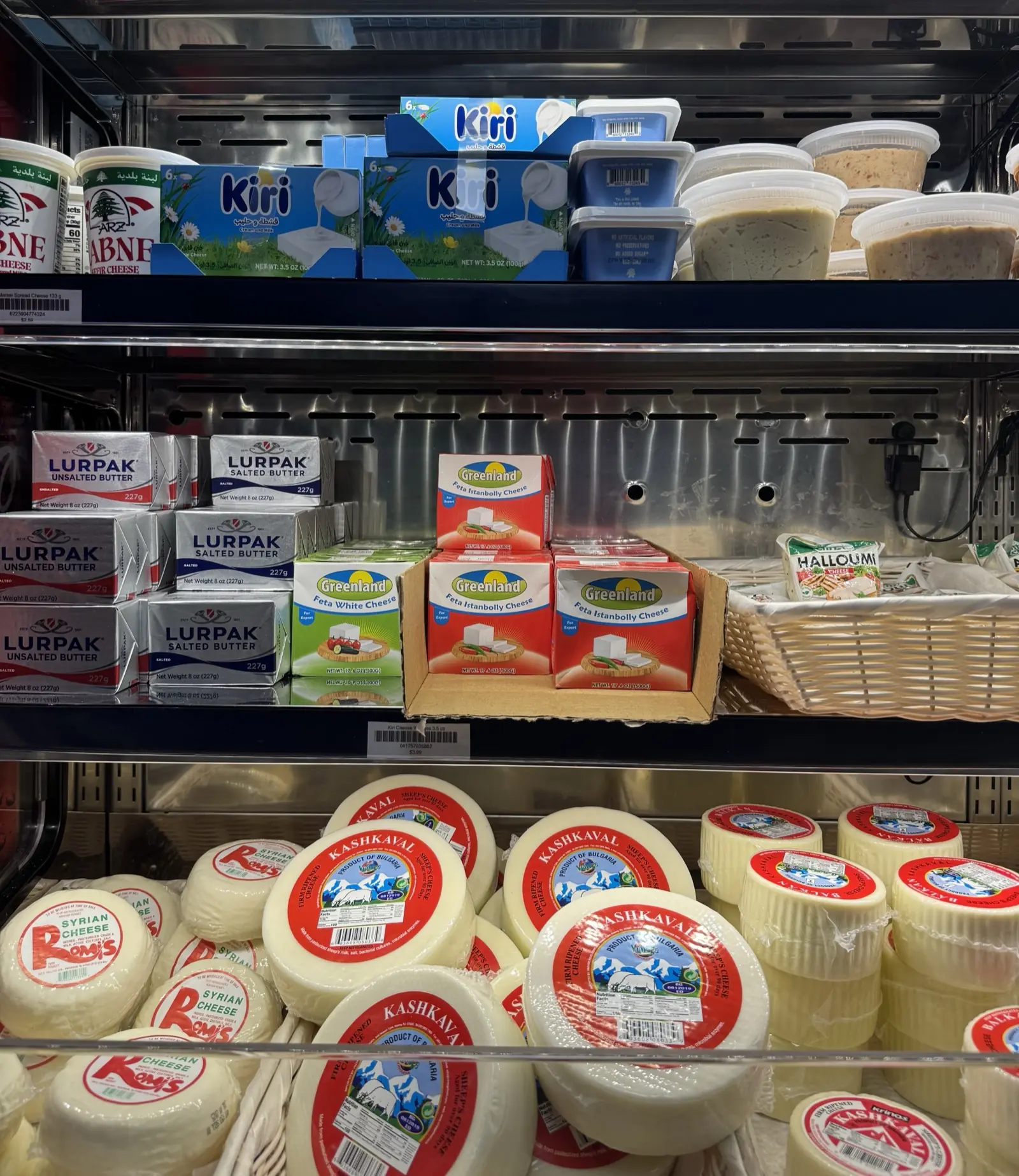 Mediterranean grocery shelves at Adonis Market